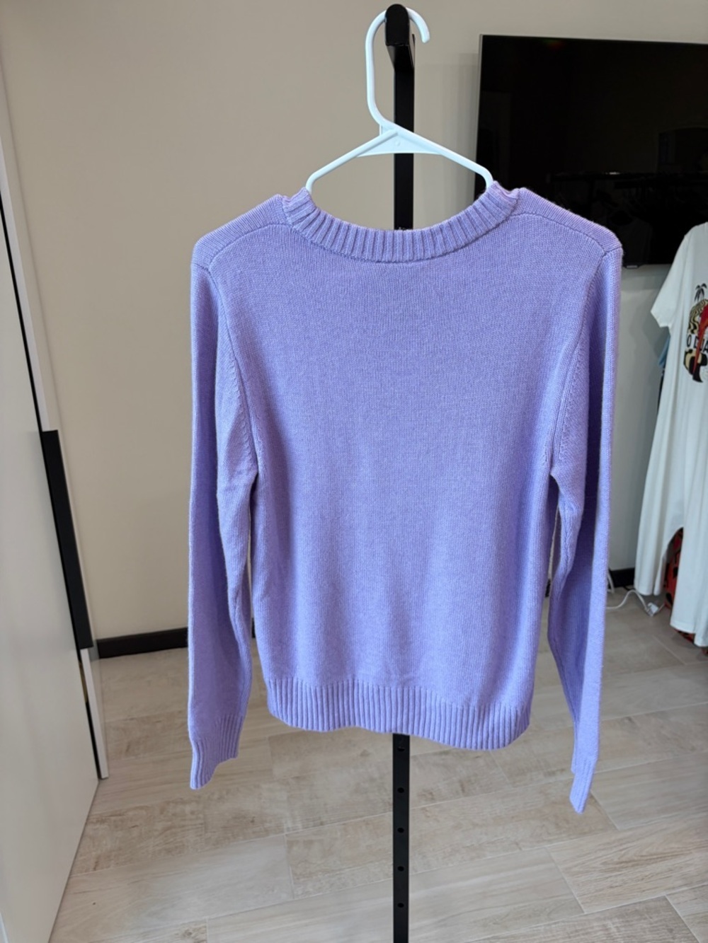Farm Rio: Lilac Going Bananas Knit Sweater - Picture 5 of 9